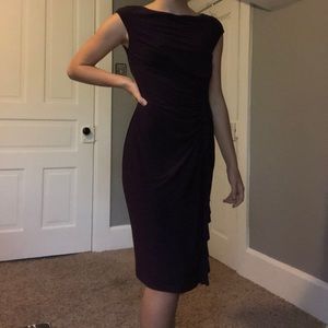 American living purple midi dress